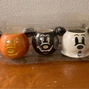 Disney Mickey Mouse Halloween tea light candle holder Trio Ghost spooky